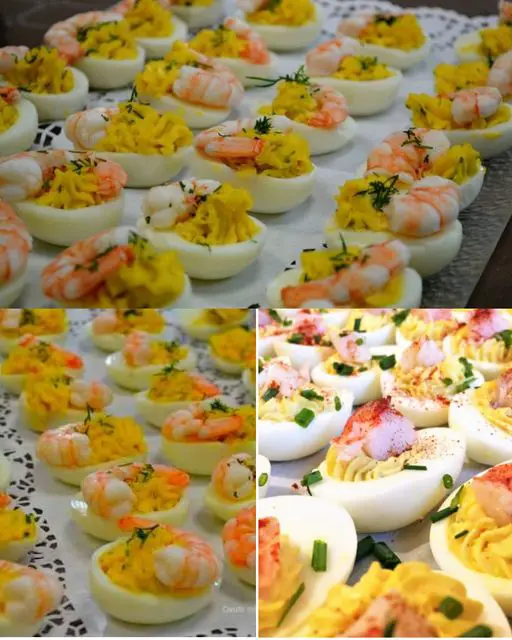 L'Œufs Mimosa aux Crevettes