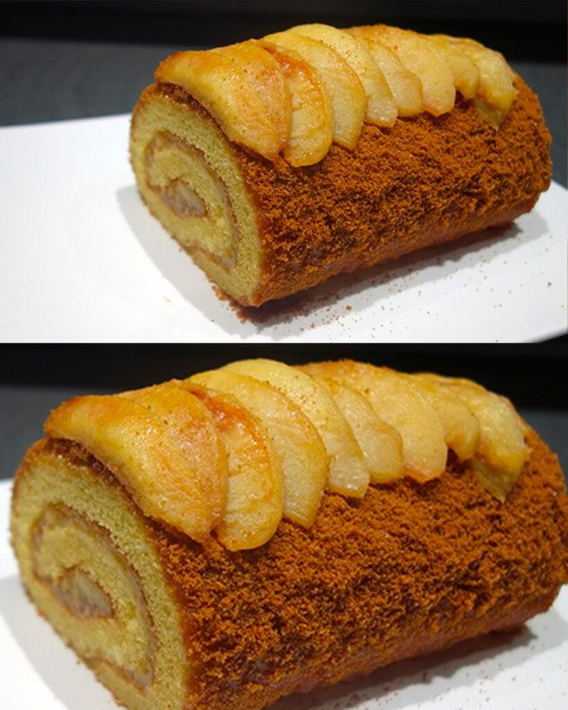 Bûche de Noël aux Pommes Speculoos : Un Voyage Festif en Saveurs