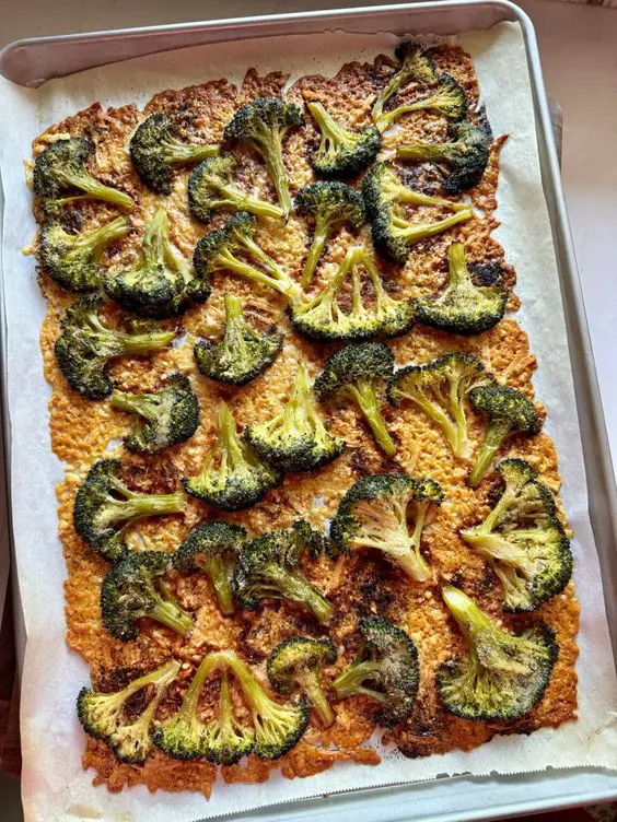 Crispy Parmesan Broccoli Chips