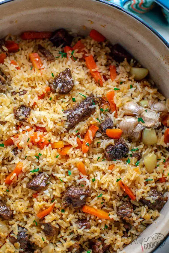 Le Ragoût de Boeuf aux Carottes et Riz Jasmine