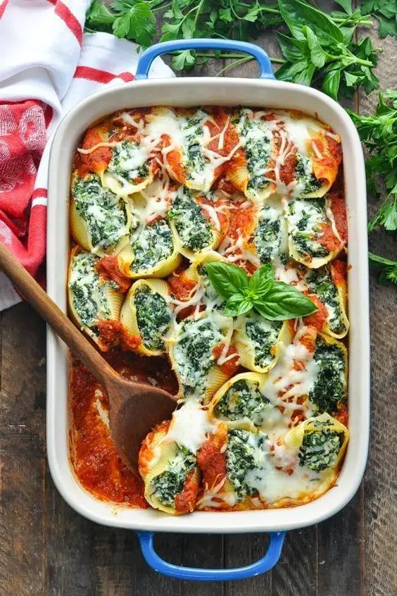 Les Coquilles Farcies aux Épinards : Un Trésor de Saveurs et de Nutrition