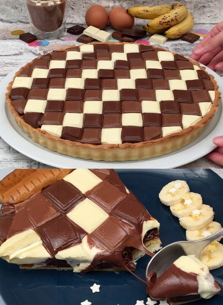 Tarte Triple Choco-Banane