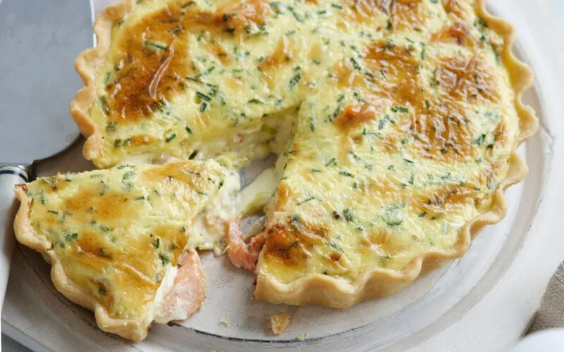 Quiche Aux Poireaux Et Au Saumon 2